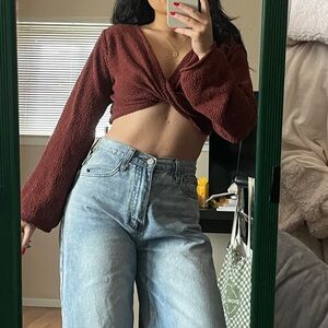 Knit crop top